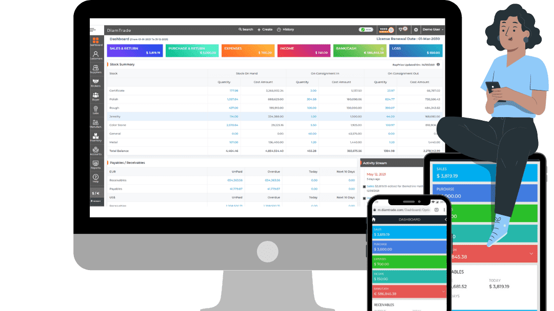 Jewelry inventory software